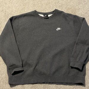 Nike Men's Charcoal Crewneck Sweater